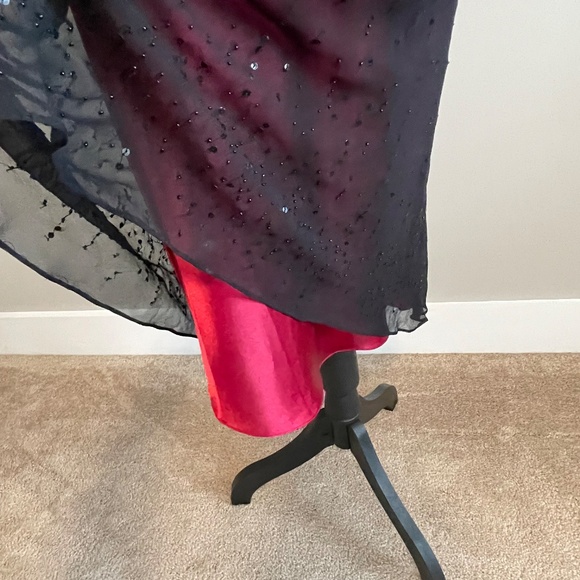 Jones NY - Tie Back Halter Midi Dress - Wine - Size 8 - Picture 5 of 12